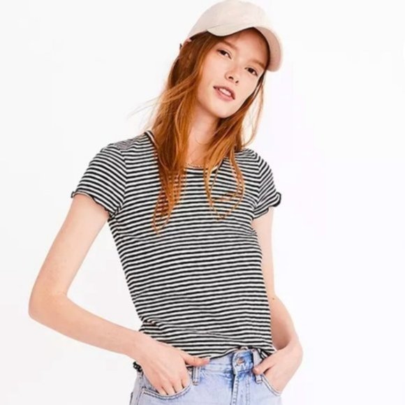 Madewell Striped Tee - Picture 1 of 4